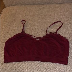 Forever 21 Maroon Bandeau - Size M/L